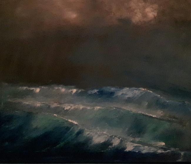 La mer de nuit - 60x40
