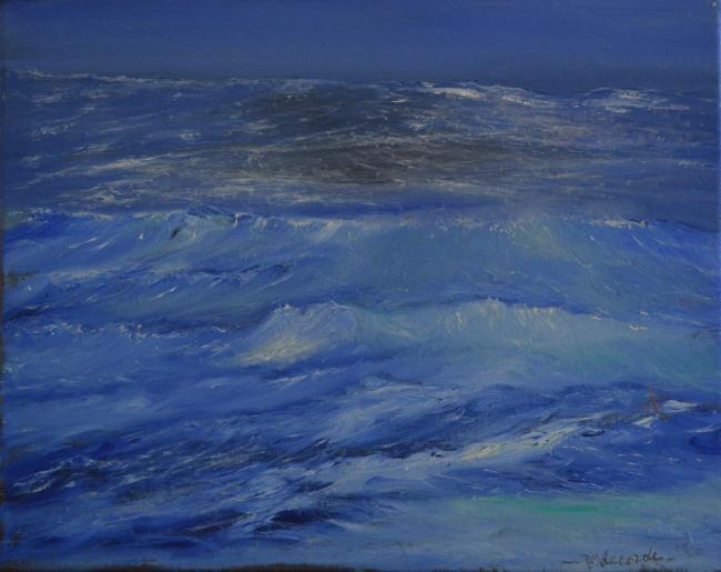mer bleue - 60x40