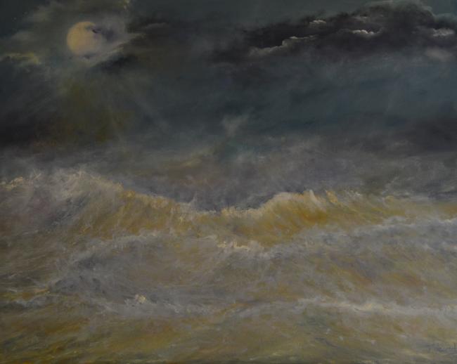 mer déchainée - 110x90
