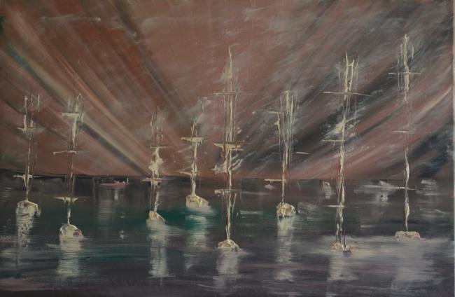 les bateaux  - 70x80
