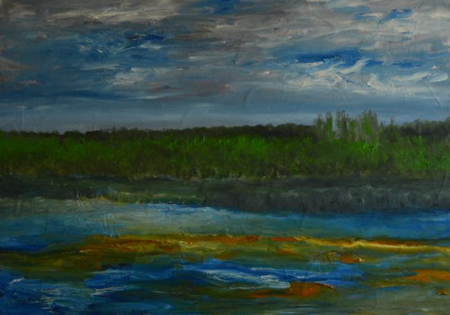 bord de loire - 110x90